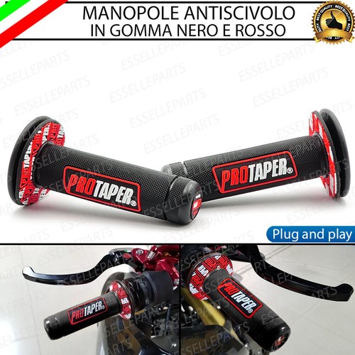 Manopole manubrio moto - manopole, nero